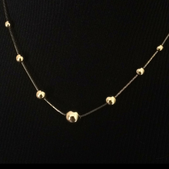 1970's vintage slide a bead necklace.  FUN!! - Picture 2 of 6